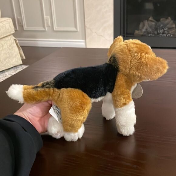 Russ Berrie Yomiko Classics Plush Brown Black & White Beagle Plush Toy Dog 12” - Picture 7 of 8